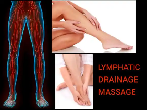 Massage de drainage lymphatique pour les pieds et les jambes
