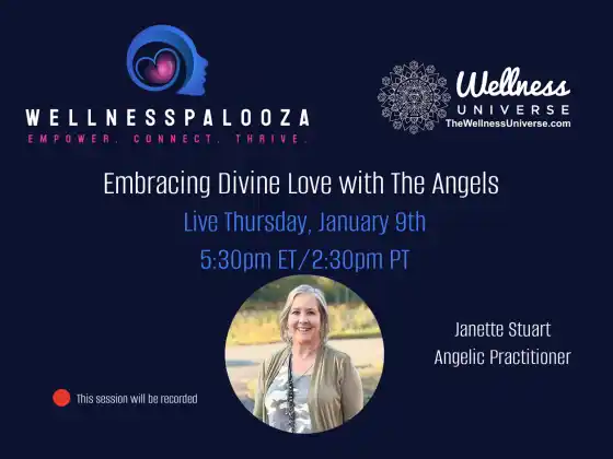 Wellnesspalooza 2025 Abraçando o Amor Divino com os Anjos com Janette Stuart